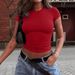 Women's Basic Short Sleeve Round Neck T-Shirt - Solid Color Casual Tee For Everyday Wear_ecoleips.com