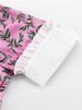 Tossy Fashion Elegant Printed Maxi Dress For Women Slim Short Sleeve Fashion High Waist Party Dress Casual Summer Female Dress_ecoleips.com
