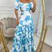 2026 New Spring Women's Clothing, Cross-Border European And American Dresses, Elegant Hollow-Out Long Skirt With Large_ecoleips.com