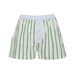 Y2k Women 2000s Aesthetic Striped Print Boxer Shorts Lounge Pajama Shorts Elastic Rise Boxers Cute Boy Shorts Sleep Pj Bottom_ecoleips.com