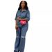 European And American Women's Denim Jacket Fashion Casual Personality Distressed Beggar Style Jeans Long_ecoleips.com