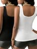 Summer New Sexy Slim Fit Women's Fashion Simple And Versatile Sleeveless Casual V-neck Vest Top With Suspender Straps_ecoleips.com