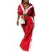 European And American Style Women's Sportswear Set AL297 Cross Border Loose Fit Woven Jacket Two-Piece Splicing Design for Spring And Autumn_ecoleips.com