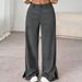Women's Corduroy Wide-Leg Pants – Retro Straight Fit, High-Waisted Casual Trousers For Fall & Winter_ecoleips.com