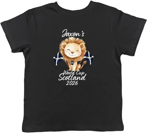 Women's T-Shirts Personalised World Cup Scotland 2026 Football Fan Kids T-Shirt Boys Girls Gift_ecoleips.com