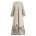 2025 Autumn Fashion Print Dress for Women Polyester Cross Border Trade Suitable for European And American Markets_ecoleips.com