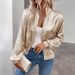 K New Pure Color Splicing Thin Fashion Coat Slim And Slim Casual Jacket Top_ecoleips.com
