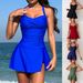 Women's Clothing New Split Swimsuit Women's Skirt Style Large Size Swimsuit Boxer Pants_ecoleips.com