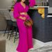 C8468 2022 European And American Summer New V-neck Sexy Tie Pleated Wide-leg Plus Size Foreign Trade Jumpsuit_ecoleips.com