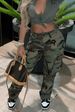 Women's Clothing High Waist Straight Multi Color Camouflage Overalls_ecoleips.com