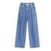 Women's Wide-Leg Jeans, New Spring Autumn Style, Elastic Waist, Loose Fit, Casual Straight Pants For And Junior High_ecoleips.com