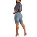 Women's Clothing High Waist Ripped Denim Shorts Women's New Elastic Slim Fit Hip Lifting Shorts_ecoleips.com