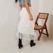 New Women's Fashion Elegant Slim Fit Irregular Lace Ruffle Patchwork Fairy Vacation Style Skirt_ecoleips.com