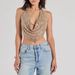 Slim Fit Tank Top for Women Sexy Flattering Halter Neck Summer Top Party Ready Alluring_ecoleips.com