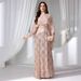 European American Foreign Trade Cross-border Wholesale Elegant Long Gown For Banquets, Exuding Cool And Powerful Aura Of_ecoleips.com