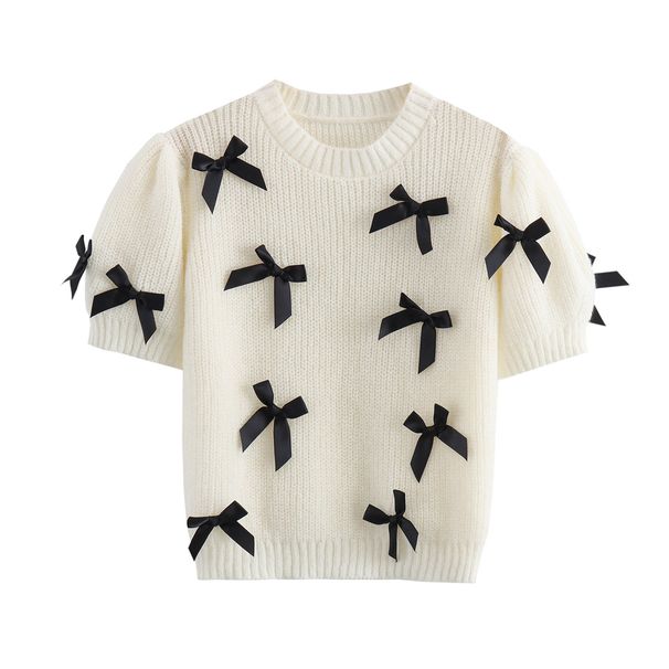 Butterfly Knot Sweater – Cropped Ribbed Pullover | Minimalist Elegance With Edge_ecoleips.com