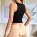 American Retro Design Irregular Hollow out Vest Sexy Slimming Crop Top for Women 2024_ecoleips.com