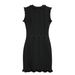 Women's Clothing Summer Sleeveless Wavy Wood Ear Edge Doll Collar Fishtail Knitted Vest Dress For Women_ecoleips.com