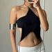 Summer New Style Women's Super Short Top Tie up Niche Design Five Pointed Star Halter Neck Sexy Backless Versatile_ecoleips.com
