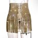2025 Autumn Winter New Hot Sale Super Shiny Sexy Tassel Tie Midi Skirt LBZ1046_ecoleips.com