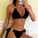 Solid Color Bikini Swimsuit Female Sexy Tether Tight Body Swimsuit Beach Vacation Swimsuit Swimsuit_ecoleips.com