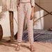 Voya 2026 New Women's Bottoms: European And American Ins Hot Style Casual Home Striped Loose Straight Nine-Point_ecoleips.com
