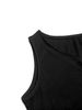 Casual Women's Sleeveless V Neck Tank Top Loose Fit Lightweight Breathable Blouse For Summer Beach Vacation Office Daily Wear_ecoleips.com
