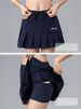 K Badminton, Tennis, Pants, Skirts, Fake, Two Pieces, Fitness, Running, Marathon, Half Body Pleated Skirt, Sports Short Skirt_ecoleips.com