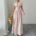 Women's Floral Print Long Dress Summer New Casual Midi Dress for Women Maxi Dress_ecoleips.com