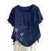 Cross-Border Tops Casual Loose T-Shirts Cotton Linen Plus Size Women's Clothing AMZ Hot Selling_ecoleips.com