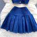 Women's Clothing Retro Hot Girl Style Suit Short Camisole Versatile Mini Skirt Denim Two Piece Suit_ecoleips.com