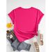 Women's Clothing Cotton T-Shirt With Cartoon Bear Pattern Short Sleeve Women's Top_ecoleips.com