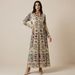 Cross-border Muslim Robe, Middle Eastern Printed For Women, New Vintage Spring European And American Ethnic Style_ecoleips.com