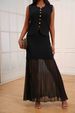 Women's Clothing Middle East Women's Clothing Sleeveless Round Neck Simple Vest Top Tight Hip Long Skirt Daily Casual Suit_ecoleips.com