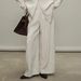 Women's Clothing White Linen Suit Lazy And Comfortable Laoqian 100 Linen Sunscreen Long Sleeved Shirt/casual Pants Set_ecoleips.com