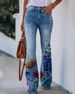 Suitable For All Seasons 2025 New Plus Size Women's Casual Floral Thin Long Pants_ecoleips.com