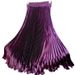 Satin Pleated Fishtail Skirt 1 Meter Long High Waisted Midi Style for Women Dancewear Large Swing Umbrella Shape Factory Direct Sale_ecoleips.com