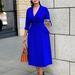 Women's Clothing Women's Fashion Temperament Double Breasted Suit Collar Solid Medium Length_ecoleips.com
