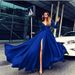 Women's Clothing Milk Silk Sexy Deep V Long Sleeve Dress_ecoleips.com