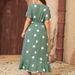 Women's Polka Dot Wrap Dress – Stretchy Waist, Flowy A-Line Silhouette (Plus Size, Breathable Polyester, Casual To Office Ready)_ecoleips.com