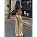 Women's High-Rise White Embroidered Flared Jeans – Vintage 70s Bell Bottom With Boho Stitching & Non-Skinny Fit For Spring_ecoleips.com