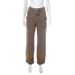 Women's Clothing Tie-Dye High-Waisted Cargo Pants – Women’s Streetwear Denim Work Pants With Patch Pockets & Straight Leg (S-L, Pink/Brown)_ecoleips.com