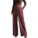 Cross-border European And American Fashion Retro Polka Dot Korean Style New Loose Wide-leg Long Casual High-waisted_ecoleips.com