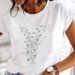 European And American Cross-border Foreign Trade Wholesale Women's Floral Round-neck Plus-size Short-sleeve T-shirt Tops_ecoleips.com