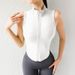 European And American Style Sports Slim Fit Sleeveless Running Yoga Wear Zipper Vest Fitness_ecoleips.com