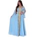 Women's Clothing Gurban Arab Dubai Embroidery Applique Dress Muslim Party Dinner Robe_ecoleips.com