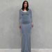 Women's Clothing Long Dress Casual Slim Long Sleeved Home Dress_ecoleips.com
