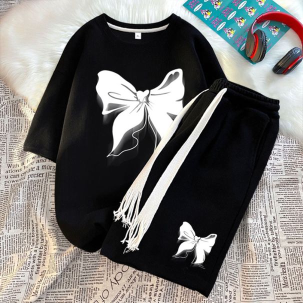 Women's Clothing Casual Suits Fashion Sports Short Sleeved Shorts Two Piece Suit_ecoleips.com