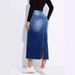 Women's Clothing Hip Skirt New Spot Women's Clothing Raw Edge Split Jeans Women_ecoleips.com