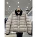 girl 2025 Winter Casual Cotton Jacket For Women, Niche Simple Fashion Turn-Down Collar Color-Block Design Warm Coat_ecoleips.com